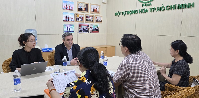 Ông Andrea Collenz – Quản lý dự án IMT Vietnam chia sẻ định hướng hoạt động của tổ chức trong năm 2026.